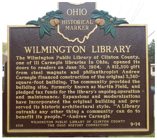 Close up of historical marker text