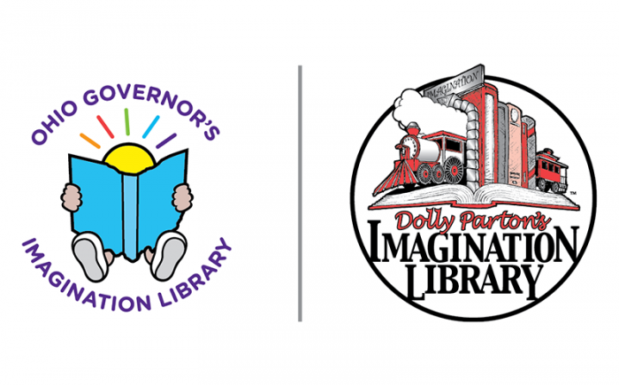 Ohio Governor's Imagination Library and Dolly Parton Imagination Library logos