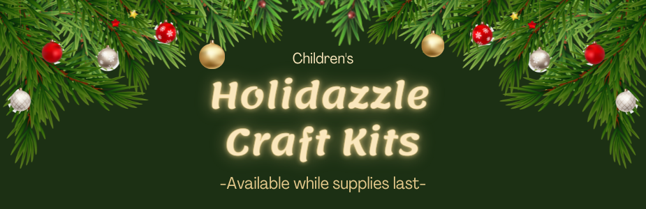 There will be children's Holidazzle craft kits available while supplies last