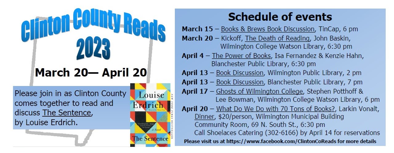 Clinton County Reads 2023 events